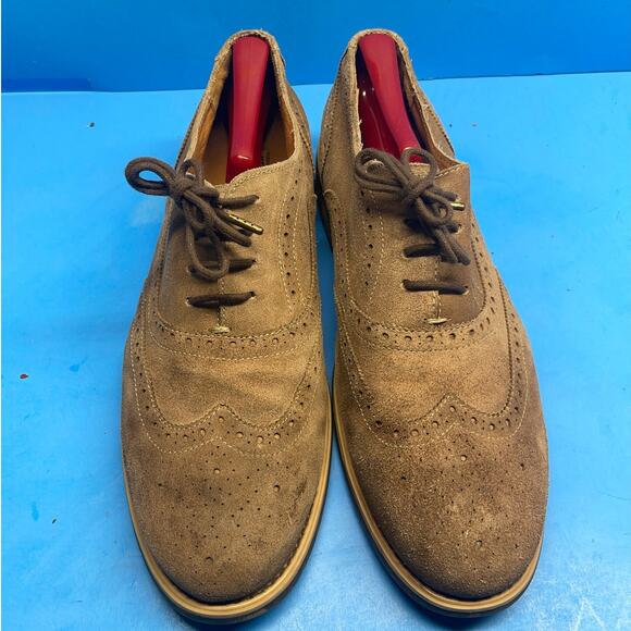 Kenneth Cole Reaction Rogue Trip Oxford Mens Sz 11.5 M From 2012 Beige - Picture 3 of 11